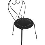 Καρέκλα μεταλλική Agatha μαύρη 41x48x90εκ χωρίς μαξιλάρι Homeplus 01.02.0671