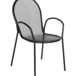 Πολυθρόνα Εξωτερικού Χώρου Μεταλλική Viola Ανθρακί 54x65x89εκ Homeplus 01.02.0657