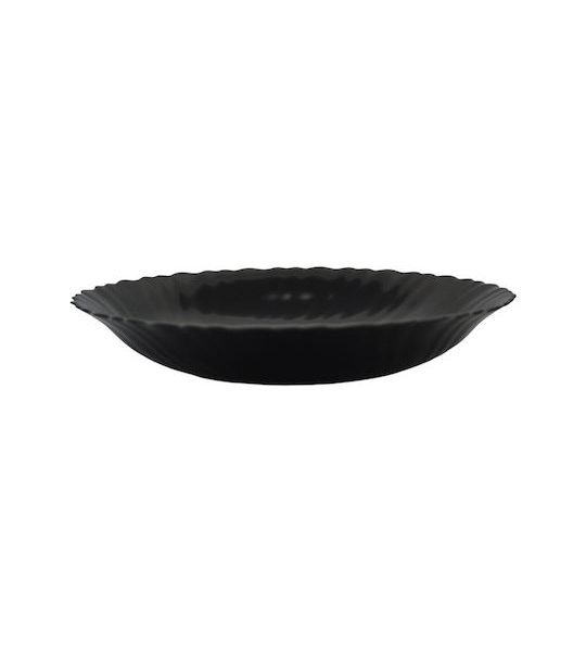 Πιάτο Βαθύ Γυάλινο Opal Σε Μαύρο Χρώμα 21.5εκ Ankor 32404-085