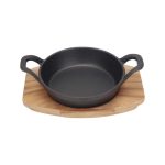 Σαγανάκι από Μαντέμι με Ξύλινη Βάση 18.5εκ Ankor 839834