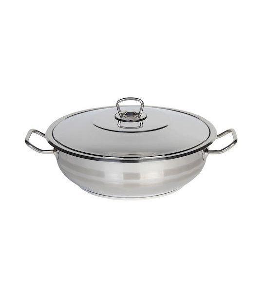 Σωτέζα – Ημιχύτρα Gastro Ανοξείδωτη 13.5lt / 36cm Inox Χρώμα Homeplus 07.08.0056