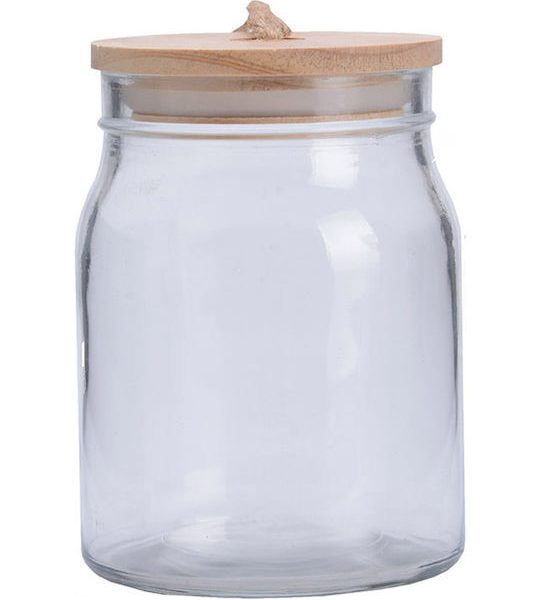 Βάζο Γενικής Χρήσης με Καπάκι Γυάλινο 775ml Sidirela Ε-3684