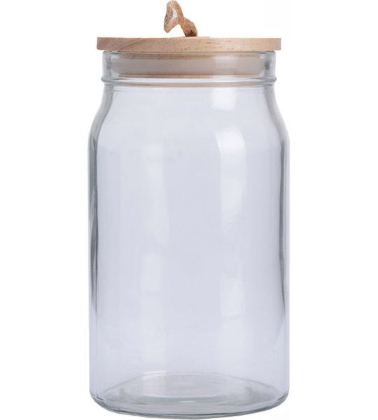 Βάζο Γενικής Χρήσης με Καπάκι Γυάλινο 1000ml Sidirela Ε-3685