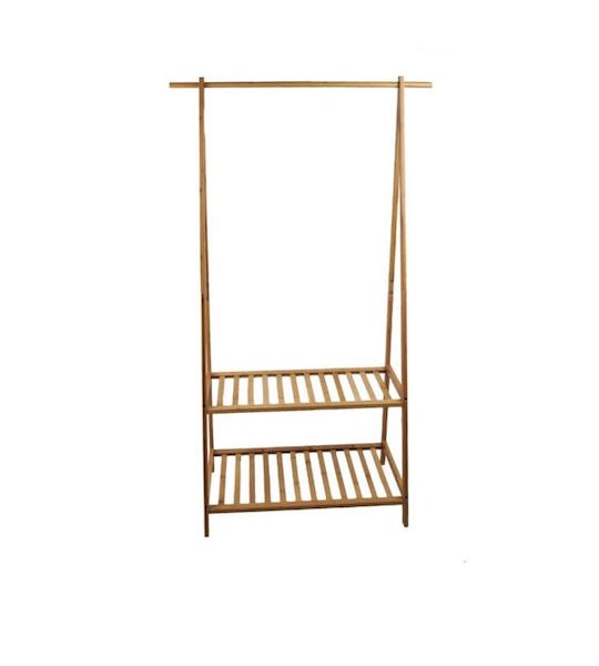Κρεμάστρα Δαπέδου Bamboo 90x43x152cm Φυσικό Χρώμα Sidirela E-0948