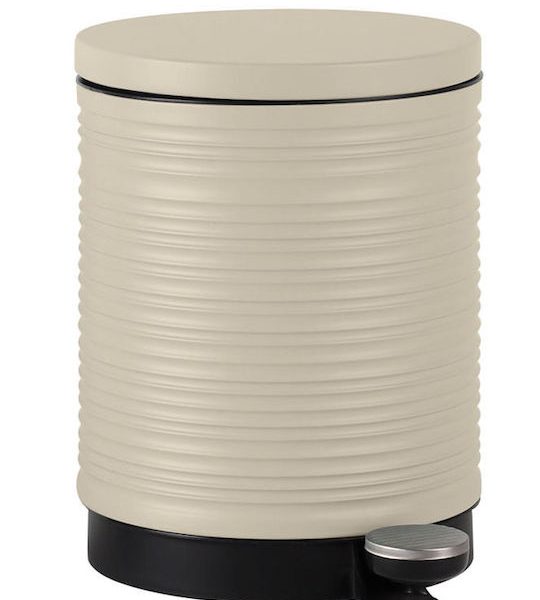 Μεταλλικό Καλαθάκι Μπάνιου Soft Close 5lt Μπεζ Ankor 845071
