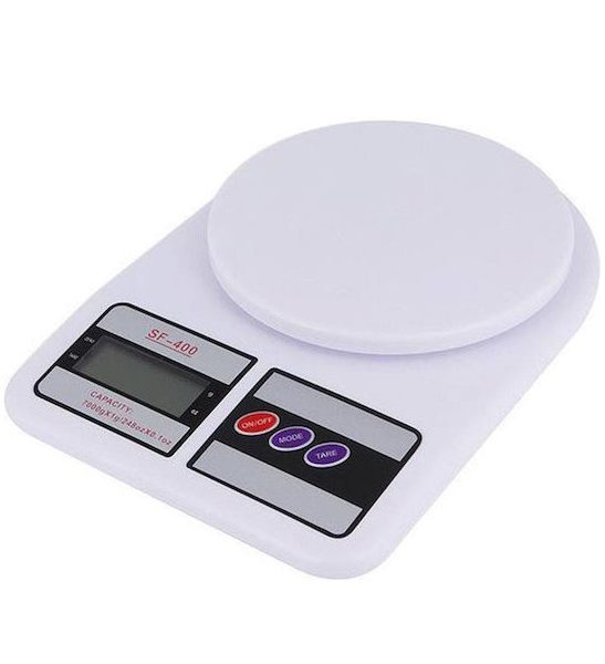 Ζυγαριά Κουζίνας Ψηφιακή 1gr/5kg Λευκή Sidirela Ε-3605