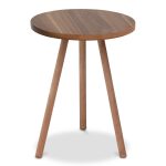 Βοηθητικό τραπεζάκι Roma Megapap χρώμα καρυδί 33,5x33,5x46εκ.