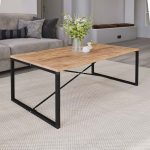 Τραπεζάκι σαλονιού Harte Megapap χρώμα pine oak 100x55x42εκ.