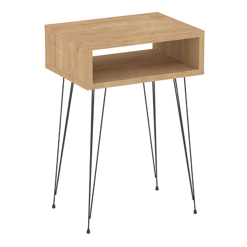 GP041-00532-2 Κομοδίνο Scott Megapap χρώμα sapphire oak 40x30x60εκ. - Image 2