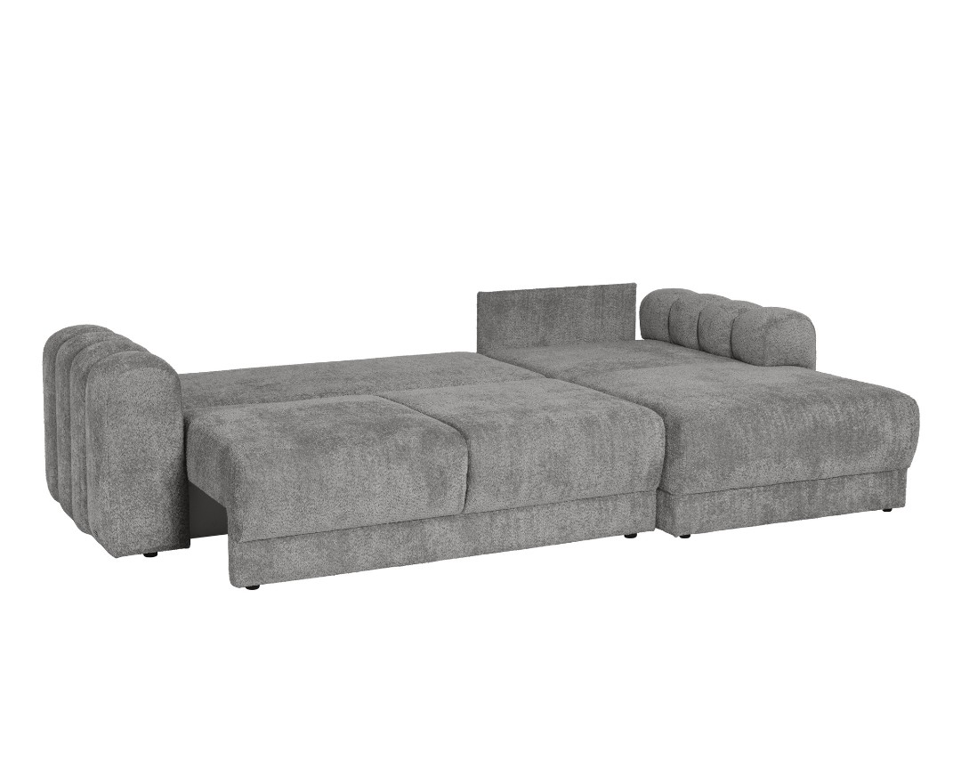 Noel-Siva-Rasklopljena Γωνιακός Καναπές Αμφίδρομος με Κρεβάτι και Αποθηκευτικό Χώρο Noel Μπεζ 296x170x97 Matis MM3041603 - Image 4