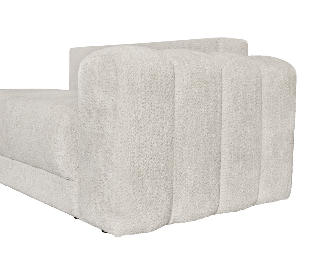 Noel-detalji-Bez-RUKONASLON Γωνιακός Καναπές Αμφίδρομος με Κρεβάτι και Αποθηκευτικό Χώρο Noel Μπεζ 296x170x97 Matis MM3041603 - Image 7