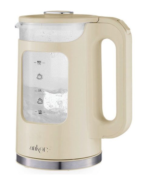 Βραστήρας 1.7lt 2200W Μπεζ Ankor 848058