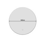 Καθρέπτης Led Lucox Inart pp-αλουμίνιο Φ60x3εκ - Image 3