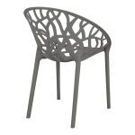 Πολυθρόνα Daren pakoworld pp σε ανθρακί απόχρωση 59x60x79,5εκ - Image 2