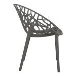 Πολυθρόνα Daren pakoworld pp σε ανθρακί απόχρωση 59x60x79,5εκ - Image 3