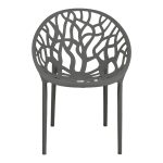 Πολυθρόνα Daren pakoworld pp σε ανθρακί απόχρωση 59x60x79,5εκ - Image 4