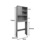 Έπιπλο πλυντηρίου Tazien pakoworld σε sonoma απόχρωση 60x24x168.5εκ - Image 4